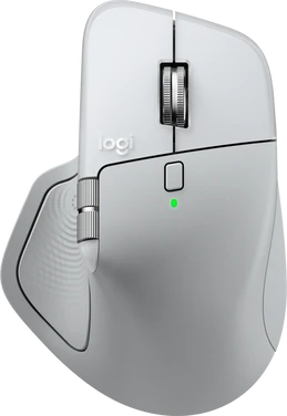 Logitech MX Master 4 for Mac white Silver, silver, Logi Bolt, USB/Bluetooth