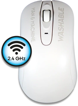 Man & Machine C Mouse washable wireless, white, USB