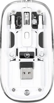 Manhattan прозрачный rechargeable wireless Mouse, прозрачный/белый, USB
