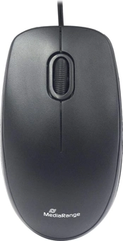 MediaRange Compact 3-button Silent Optical Mouse black, USB