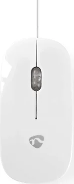 Nedis wired Optical Mouse, white, USB