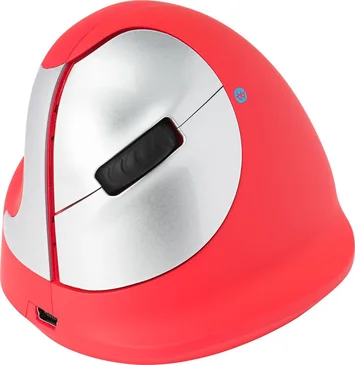 R-Go HE Sports Mouse vertical mouse red, medium, left hander, Bluetooth