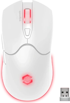 Speedlink Velox rechargeable wireless RGB Gaming Mouse white, USB