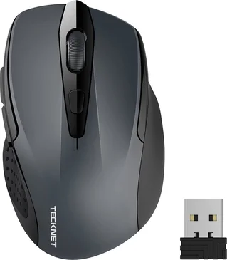 TeckNet Pro 2.4G wireless, grey, USB