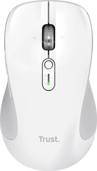 Trust Ferro Hyperwheel Multi-Device wireless Mouse white, USB/Bluetooth