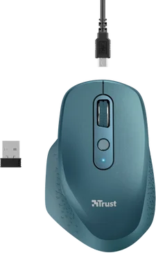 Trust Ozaa rechargeable wireless Mouse blue, USB