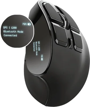 Trust Voxx rechargeable Ergonomic wireless Mouse, USB/Bluetooth