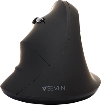 V7 vertical ergonomic wireless mouse, left hander, черный, USB