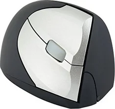 BakkerElkhuizen HandShake Mouse wireless, vertical mouse right black/silver, USB