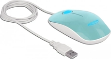 DeLOCK LED mouse turquoise, USB
