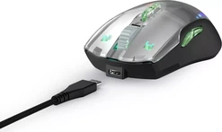 Hama uRage Reaper 515 Illuminated Gaming Mouse black/transparent, USB