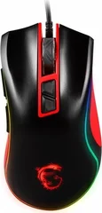 MSI M92 RGB Gaming Mouse, black/red, USB