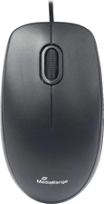 MediaRange Compact 3-button Silent Optical Mouse black, USB