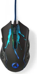 Nedis Gaming Mouse 3600dpi, black, USB