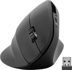Speedlink Piavo wireless vertical Mouse black, rubberized, USB
