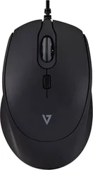 V7 wired Pro Silent Mouse black, USB