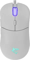 White Shark Bagdemagus white Gaming Mouse, white, USB