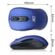 Act wireless Mouse 1600dpi blue, USB