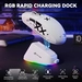 Attack Shark G3Pro Tri-mode wireless Gaming Mouse with charging station, white, incl. Grip Tape, USB/Bluetooth