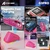 Attack Shark G3Pro Tri-mode wireless Gaming Mouse with charging station, Berry Red, incl. Grip Tape, USB/Bluetooth