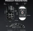 Attack Shark R3 wireless Gaming Mouse black, incl. Grip Tape, USB/Bluetooth