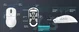 Attack Shark X3 wireless Gaming Mouse lilac, incl. Grip Tape, USB/Bluetooth
