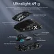 Attack Shark X3Pro wireless Gaming Mouse white, USB/Bluetooth