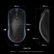 BenQ Zowie FK2-DW 4K wireless with charging station, black, USB