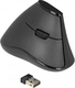 DeLOCK wireless ergonomic vertical optical noiseless 5-button mouse черный, USB