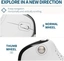 DeLUX Seeker wireless Ergonomic vertical Mouse, белый, USB/Bluetooth