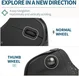 DeLUX Seeker wireless Ergonomic vertical Mouse, black, USB