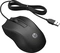 HP 105 wired Mouse, черный, USB