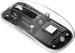 Manhattan прозрачный rechargeable wireless Mouse, прозрачный/черный, USB