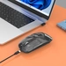 Manhattan прозрачный rechargeable wireless Mouse, прозрачный/черный, USB