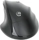 Manhattan wireless Ergonomic Mouse with 2-in-1 USB Receiver, black, USB