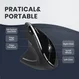 Perixx PERIMICE-713 L, black, vertical, left hander, USB