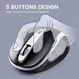 Perixx PERIMICE-721 WB wireless Ergonomic Mouse black/white, USB