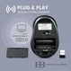 Perixx PERIMICE-721 WB wireless Ergonomic Mouse black/white, USB