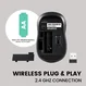 Perixx PERIMICE-722B wireless Optical Mouse black, USB
