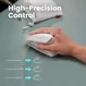 Perixx PERIMICE-813, white, vertical, right hander, USB/Bluetooth