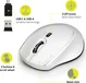 Port Designs wireless Silent Pro Mouse white, USB