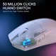 Redragon M916 K1NG Pro 4K wireless Gaming Mouse white, USB/Bluetooth