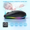 Seenda rechargeable wireless RGB Mouse with Jiggler function, черный, USB