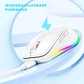Seenda rechargeable wireless RGB Mouse with Jiggler function, белый, USB