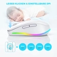 Seenda rechargeable wireless RGB Mouse with Jiggler function, белый, USB