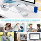 Seenda rechargeable wireless RGB Mouse with Jiggler function, белый, USB