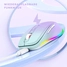 Seenda rechargeable wireless RGB Mouse with Jiggler function, light зеленый/фиолетовый, USB