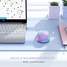 Seenda rechargeable wireless RGB Mouse with Jiggler function, light зеленый/фиолетовый, USB