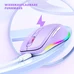 Seenda rechargeable wireless RGB Mouse with Jiggler function, фиолетовый, USB