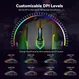 TeckNet wired RGB Gaming Mouse 16000DPI black, USB